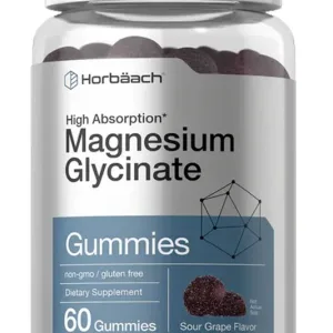 Magnesium Glycinate Gummies 100 mg Per Serving - 60 Gummies